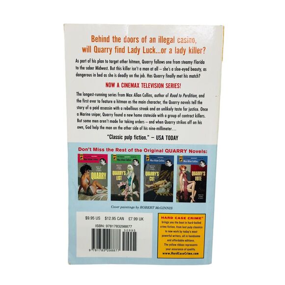 Quarry's Deal Paperback Max Allan Collins Hard Case Romance Crime Novel Hitman - Picture 6 of 6